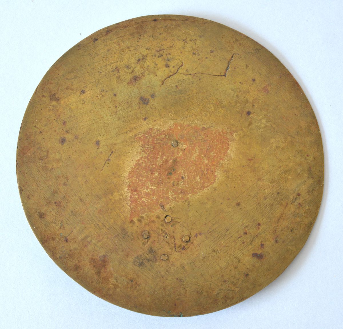 Round brass sundial signed HYERONIMVS VVLPARIA . FA (ciebat) 1577.